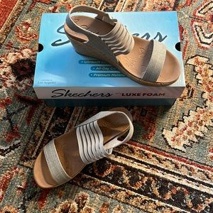 Skechers wedges with luxe foam